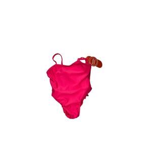 Wondernation Pink One Piece Swim Suit Girls 18 Mos NWT